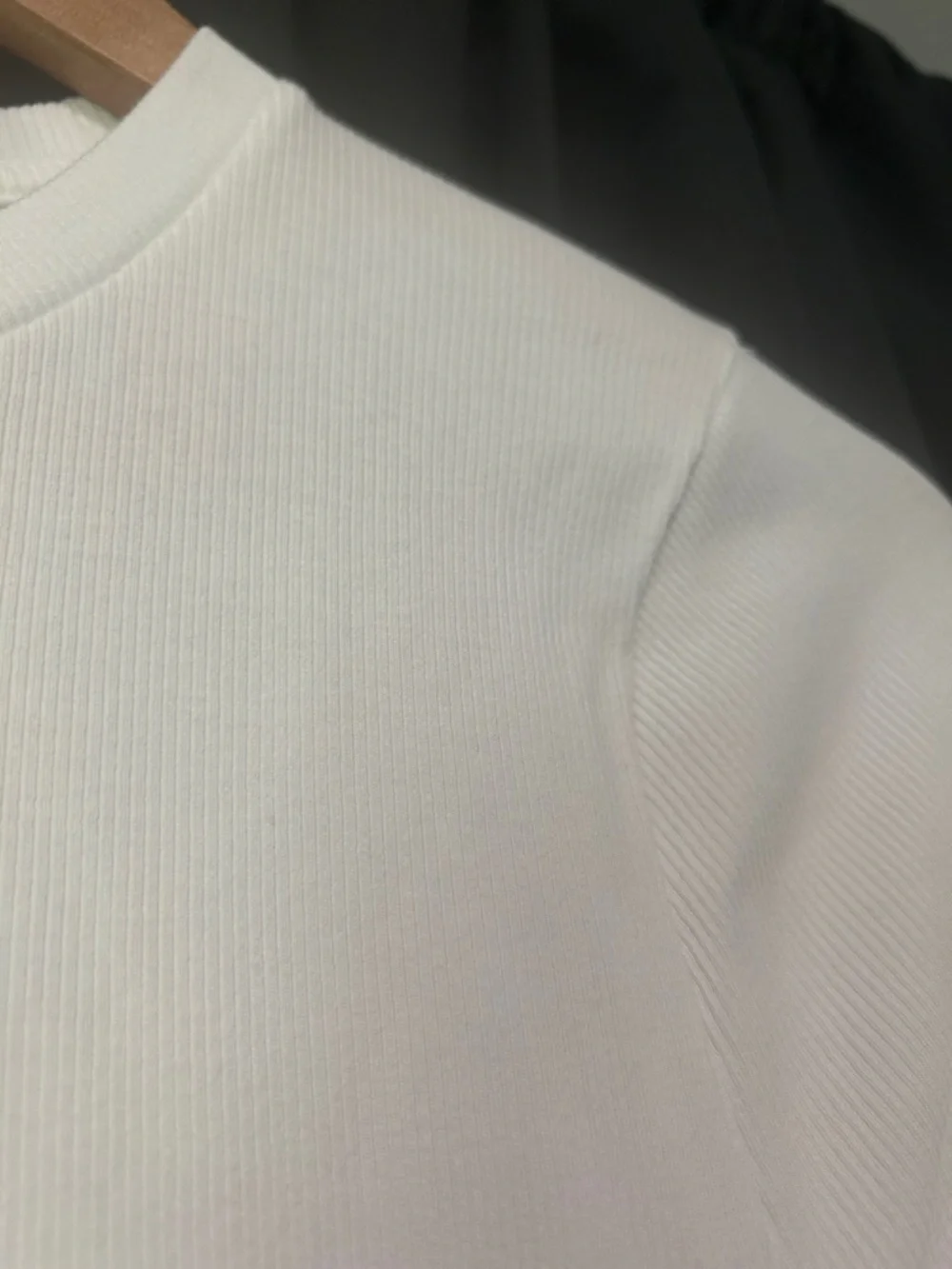 J. Crew White Ribbed Crewneck Long Sleeve Top - Picture 3 of 3
